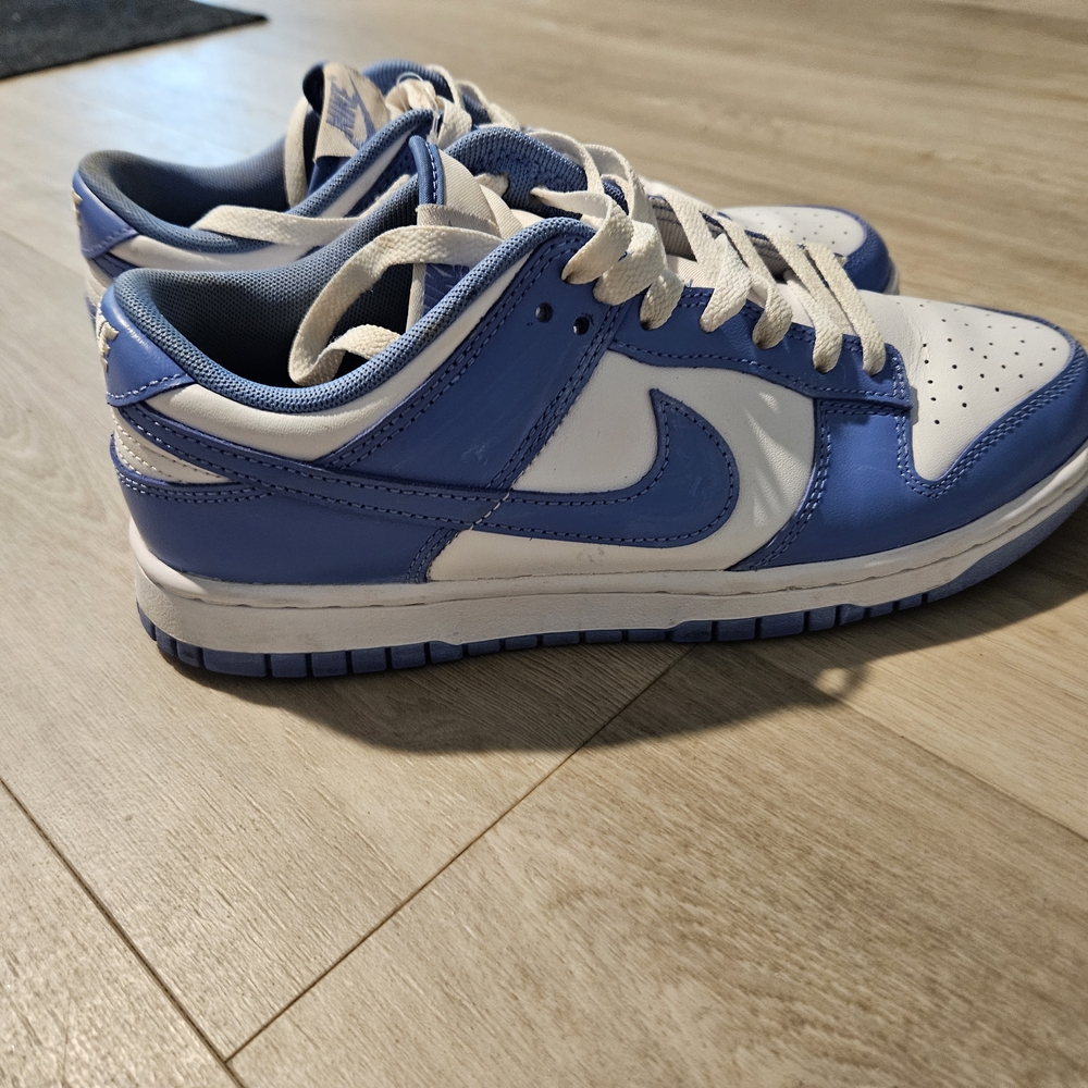 Blue and White Sneakers